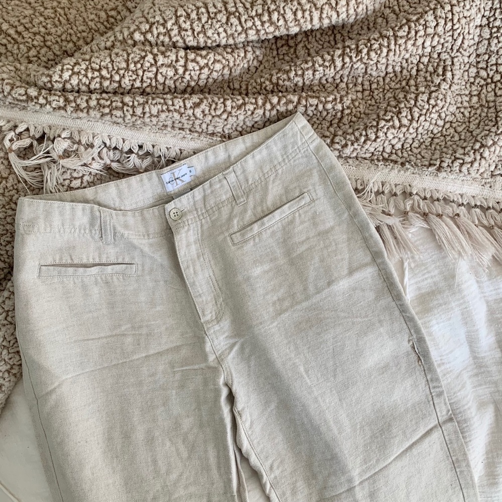 SOLD -CALVIN KLEIN OFF-WHITE BOYFRIEND JEANS